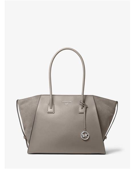 michael kors pearl grey tote|Avril Extra.